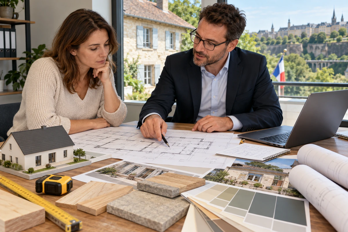 Artisan posant de l'isolation dans les combles d'une maison en cours de rénovation